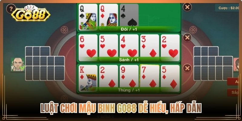 Luật chơi Mậu Binh Go88 dễ hiểu, hấp dẫn

